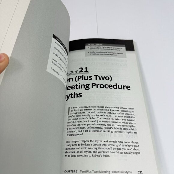 Robert's Rules for Dummies 4th Ed. by C. Alan Jennings PAPERBACK BOOK - Picture 7 of 12